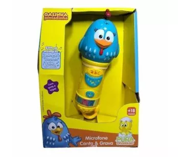 Microfone Infantil - Galinha Pintadinha - Microfone Canta e Grava - Yes Toys