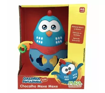 Chocalho e Mordedor - Galinha Pintadinha Mini - Mexe Mexe - Yes Toys