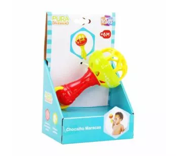 Chocalho Maracas para Bebê - Pura Diversão - Colorido - Yes Toys