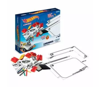 Conjunto de Artes e Atividades - Hot Wheels - Carimbos - Xalingo