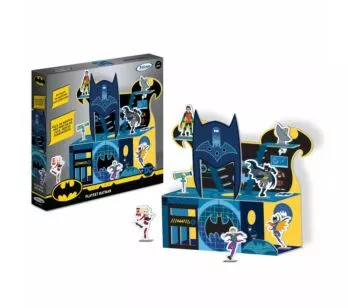 Cenário e Playset - Madeira - DC - Batman - Batcaverna - Xalingo