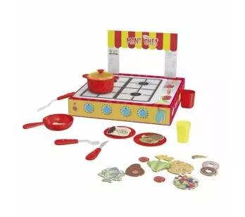Kit Cozinha Infantil - Mini Chef - Fogãozinho e Utensílios - Xalingo