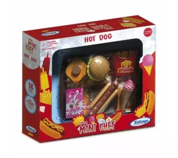 Conjunto Cozinha e Comidinha - Mini Chef - Hot Dog - Xalingo