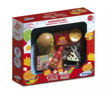 Conjunto Cozinha e Comidinha - Mini Chef - Hambúrguer - Xalingo