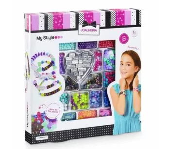 Conjunto Bijuterias Infantil - My Style - Joalheria - 700 Peças - Multikids
