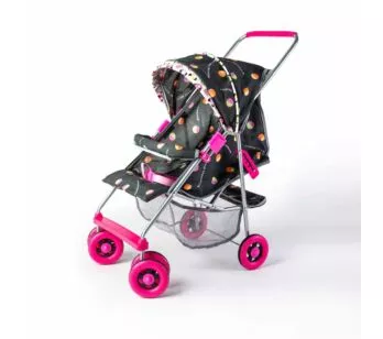 Carrinho de Boneca Bebê - Milano Estilo - Cinza - Oliveira Brinquedos