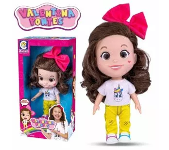 Boneca de Vinil - 28 cm - Youtuber - Valentina Pontes - Cotiplás