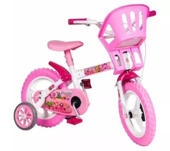 Bicicleta Infantil com Rodinhas - Aro 12 - Princesinhas - Styll Baby