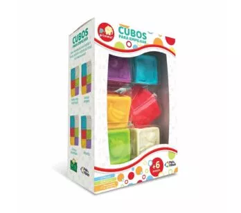 Conjunto de Atividades Bebê - Primma - Cubos para Empilhar - Pais e Filhos