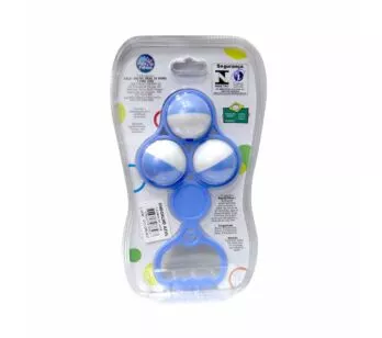 Chocalho Infantil para Bebê - Bolinhas - Azul - Pais e Filhos