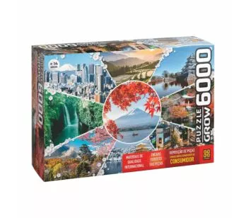 Quebra-Cabeça - Puzzle - 6000 peças - Paisagens do Japão - Grow