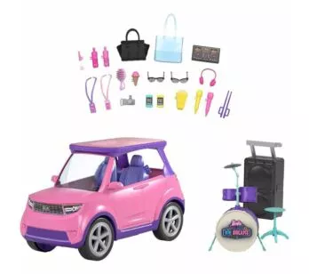 Veículo e Cenário - Barbie Big City Big Dreams - Carro e Palco - Mattel