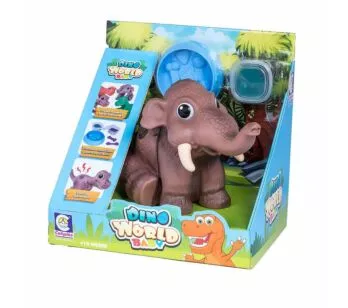 Figura com Som - Dino World Baby - Mamute - Cotiplás