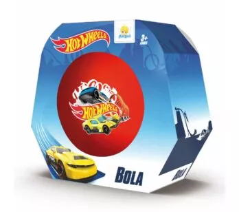 Bola Infantil de Vinil - Hot Wheels - Vermelha - Anjo Brinquedos