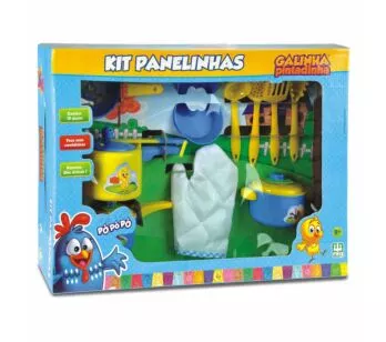 Kit Panelinhas Infantil - Galinha Pintadinha - 10 peças - Nig Brinquedos