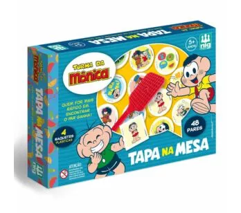 Jogo Infantil - Tapa na Mesa - Turma da Mônica - Nig Brinquedos