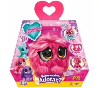 Pelúcia Surpresa - Little Live Pets - Scruff a Luvs - Adotados - Fun Divirta-se