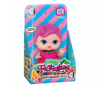 Boneca com Cheirinho - 18 cm - Frutinhas - Groselha - Cotiplás