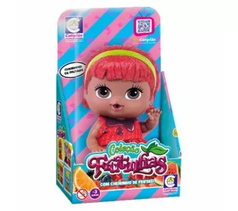 Boneca com Cheirinho - 18 cm - Frutinhas - Morango com Chocolate - Cotiplás