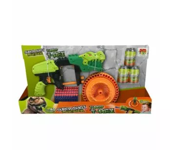 Lançador de Dardos - Super Shot - Turbo T-Rex - DM Toys