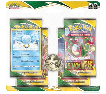 Jogo de Cartas - Pokémon - Blister Quadruplo - EE7 - Céus em Evolução - Eiscue - Copag