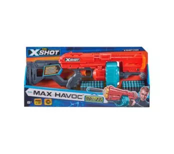 Lançador de Dardos - X-Shot - Max Havoc - 48 dardos - Candide