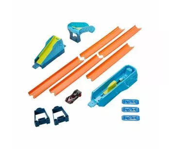 Conjunto Pista - Hot Wheels - Track Builder - Salto em Distância - Mattel