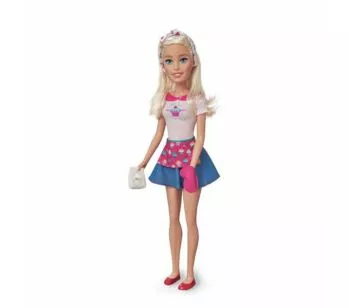 Boneca Barbie - 70 cm - Barbie Profissões - Chef Confeiteira - Pupee