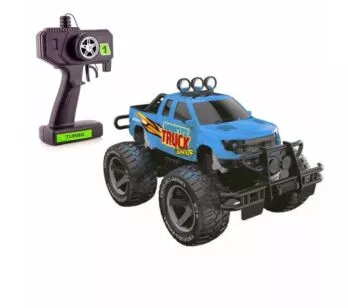 Carrinho de Controle Remoto - Monster Truck Junior - Azul - Polibrinq
