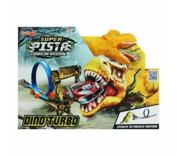 Conjunto Super Pista - Corrida Animal - Dino Turbo - Dinossauro - Toyng