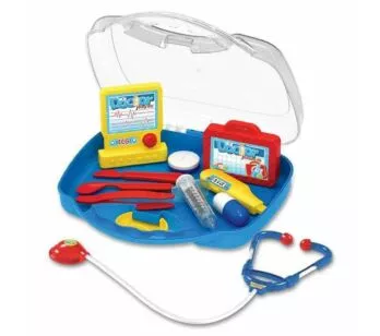 Kit Médico Infantil com Maleta - Clini Kids - 10 peças - Azul - Toyng