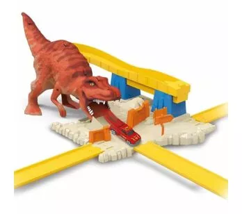 Conjunto Super Pista - Corrida Animal - Desafio T-Rex - Ataque Dinossauro - Toyng