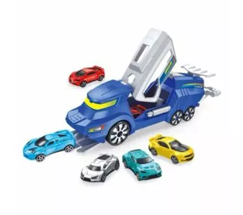 Veículo com Lançador - Turbo Motorsports - 5 carrinhos - Toyng