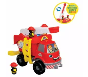 Caminhão de Bombeiro - Grande - 52 cm - Mercotoys