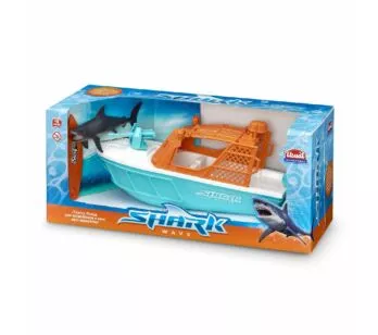 Barco com Acessórios - Shark Wave - Flutua na Água - Usual Brinquedos