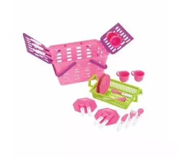 Kit Acessórios e Utensílios Infantil - Cesta de Pic-Nic - Magic Toys