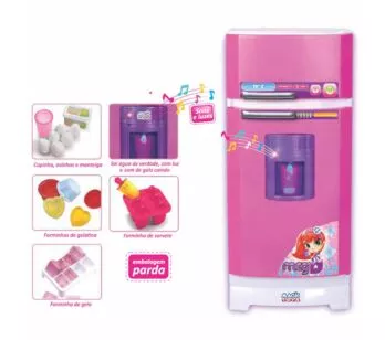 Geladeira Mágica Super Infantil - Meg - Sai Água de Verdade - Magic Toys