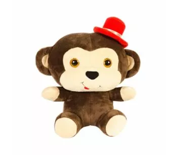 Pelúcia Infantil - 27 cm - Macaquinho Cabeça - Anjos Baby