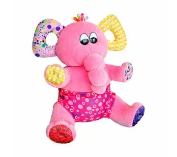 Pelúcia Infantil - 25 cm - Creck-Creck - Elefante Pipo - Anjos Baby