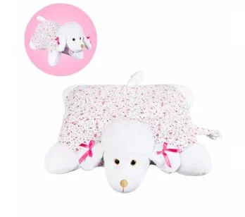Travesseiro para Bebê - Pelúcia - Cachorrinha Poodle - Anjos Baby