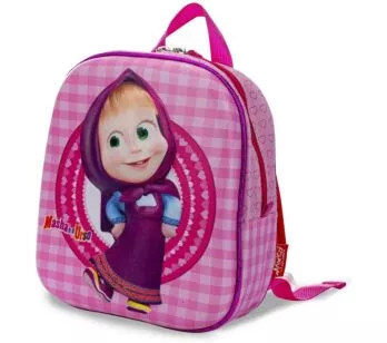 Lancheira 3D Infantil - Masha e o Urso - Masha Sweet - Rosa - P - Maxtoy
