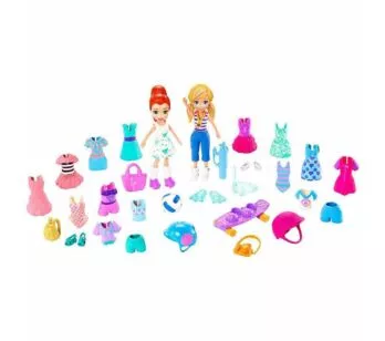 Mini Boneca - Polly Pocket - Super Pacote de Moda - Desportiva - Mattel
