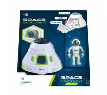Veículo e Mini Boneco - Space Explorer - Cápsula Espacial - Multikids
