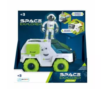 Veículo e Mini Boneco - Space Explorer - Truck Lunar Rover Espacial - Multikids