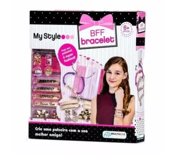 Conjunto Bijuterias Infantil - My Style - Pulseiras BFF Bracelet - Multikids