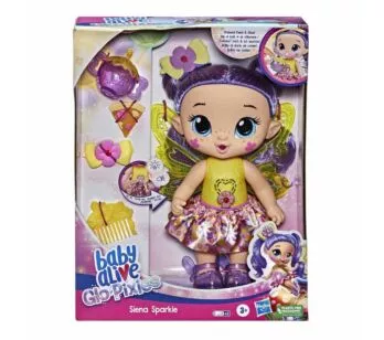 Boneca Interativa - Baby Alive Glo Pixies - Siena Sparkle - Hasbro