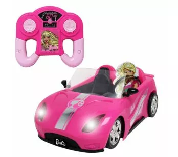 Carrinho de Controle Remoto - Barbie - Deluxe Car com Luzes - Candide