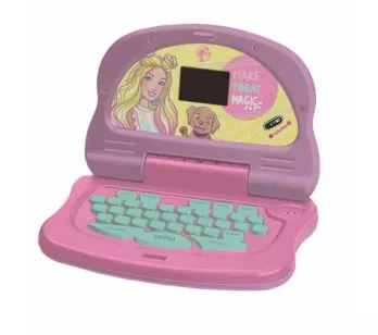 Laptop Infantil Eletrônico - Bilíngue - Barbie - Charm Tech - Candide