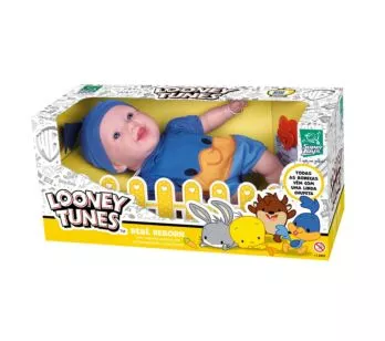 Boneca Bebê - Reborn Looney Tunes - Papa Léguas - Super Toys