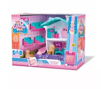 Conjunto com Cenário e Figuras - Center Pet - Clínica - Samba Toys